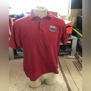 Club Colors Red Mens FAU Polo Shirt.  Size XL